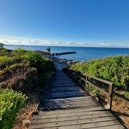 Larenta стилни с 2 спални и гледка море в влас Apartamento Sveti Vlas